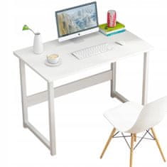 MUVU Bílý Počítačový Stůl Pro Notebook Počítač