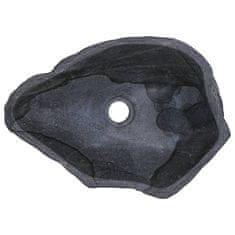 Vidaxl Umyvadlo říční kámen oválné (37–46) x (29–36) cm