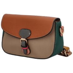 MaxFly Trendy malá dámská koženková crossbody Susana, hnědá