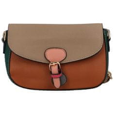 MaxFly Trendy malá dámská koženková crossbody Susana,khaki