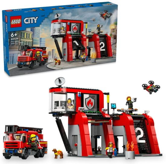 LEGO City 60414 Hasičská stanice s hasičským vozem