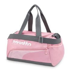 ZAGATTO Dámská sportovní taška růžová s popruhem přes rameno, sportovní taška na cvičení / fitness, cestovní taška, jedna přihrádka a tři kapsy, nepromokavý materiál, dvojitý zip, 20x37x25 / ZG842