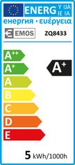 Emos LED žárovka Classic MR16 / GU5,3 / 4,5 W (28 W) / 380 lm / teplá bílá