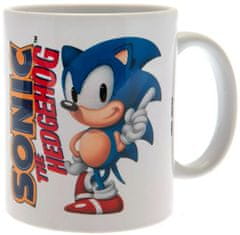 CurePink Keramický hrnek Sonic The Hedgehog: Klasická herní ikona (objem 315 ml)