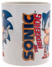 CurePink Keramický hrnek Sonic The Hedgehog: Klasická herní ikona (objem 315 ml)