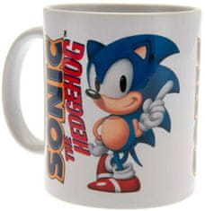 CurePink Keramický hrnek Sonic The Hedgehog: Klasická herní ikona (objem 315 ml)