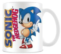 CurePink Keramický hrnek Sonic The Hedgehog: Klasická herní ikona (objem 315 ml)