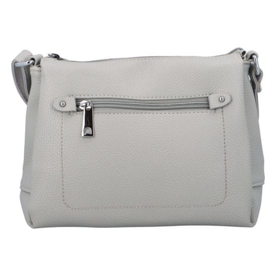 Tessra Milano Dámská koženková crossbody Troja, šedá