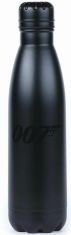 CurePink Nerezová láhev na pití James Bond 007: Logo 007 (objem 500 ml)