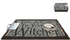 CurePink Rohožka Netflix|The Witcher|Zaklínač: Toss A Coin (60 x 40 cm)