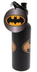 CurePink Nerezová outdoor láhev na pití DC Comics: Batman Logo (objem 700 ml)