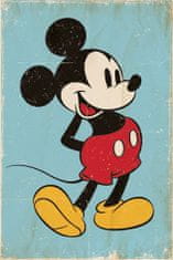 CurePink Plakát Disney|Mickey Mouse: Retro (61 x 91,5 cm)
