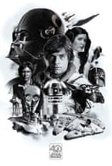 CurePink Plakát Star Wars|Hvězdné Války: Montage (61 x 91,5 cm)