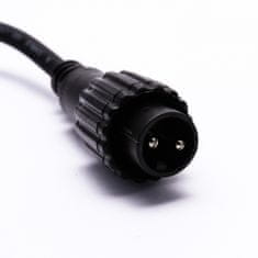 DecoLED Prodlužovací kabel pro světelné hadice 0,25m, černý, samčí,IP67