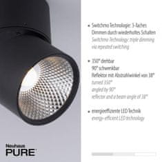 PAUL NEUHAUS PAUL NEUHAUS LED stropní svítidlo PURE-NOLA černá 2 ramenné otočné stmívatelné krokově stmívatelné 3000K PN 6452-18