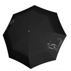 Doppler Dámský skládací deštník Fiber Magic Sparkling Cat 746165PS