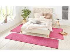 Hanse Home Kobercová sada Nasty 101147 Pink (Rozměry koberců 3 díly: 70x140 cm (2x), 70x240 cm (1x))