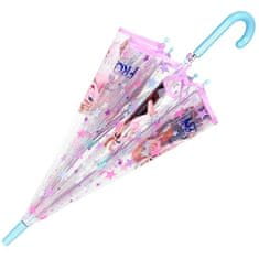 Perletti Deštník Frozen Ledové království transparentní automatický 70cm