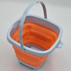 WOOPIE WOOPIE Skládací čtvercový oranžový kbelík