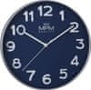 Designové plastové hodiny MPM Silver Line, tmavě modrá/tmavě modrá