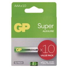 GP Alkalická baterie GP Super AAA (LR03), 10 ks