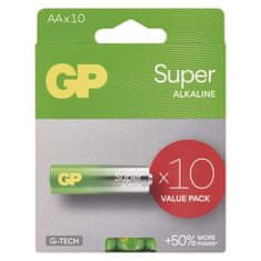 GP Alkalická baterie GP Super AA (LR6), 10 ks