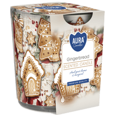 Bispol AURA svíčka ve skle GINGERBREAD 100g