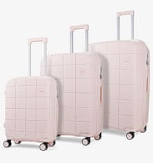 Rock Sada cestovních kufrů ROCK Pixel PP - světle růžová