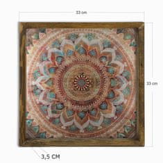 ASIR GROUP ASIR Obraz na MDF s rámem MANDALA 33 x 33 cm