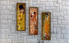 ASIR GROUP ASIR Obraz na MDF s rámem 3ks GUSTAV KLIMT 19 x 70 cm