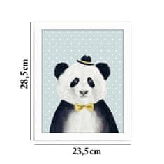 ASIR GROUP ASIR Obraz na MDF s rámem MEDVĚD PANDA 23,5 x 28,5 cm