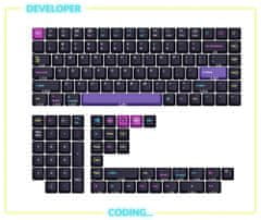 Keychron Cherry Profile Double-Shot PBT Keycaps - Developer Full Set ANSI