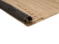 Beliani Jutový koberec 160 x 230 cm béžový ERICEK