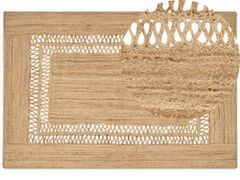 Beliani Jutový koberec 200 x 300 cm béžový YENIKOY