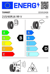 TOMKET ALLYEAR 3 XL (3PMSF certif) 215/60 R16 V99