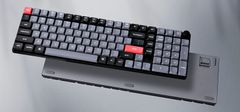 Keychron K17 Pro QMK/VIA Bezdrátová Mechanická Klávesnice 96%, podsvícená bílá, hnědá Gateron