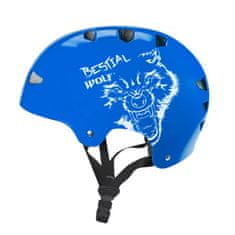 Bestial Wolf SKULLBLUE -B Casco azul talla grandE 8-a-99-aos