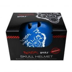 Bestial Wolf SKULLBLUE -B Casco azul talla grandE 8-a-99-aos