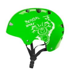 Bestial Wolf SKULLGREEN-B Casco verde talla grande 8-a-99-aos