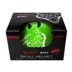 Bestial Wolf SKULLGREEN-B Casco verde talla grande 8-a-99-aos