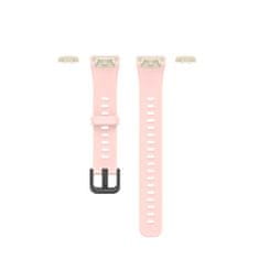 BStrap Silicone řemínek na Honor Band 6 / Huawei Band 6, sand pink