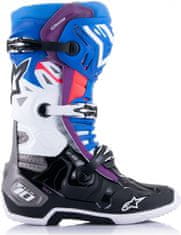 Alpinestars boty TECH 10 2024 Supervented černo-modro-bílo-fialové 40,5