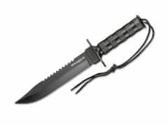 Magnum 02MB935 Survivalist taktický nůž 20 cm, celočerná, hliník, pouzdro