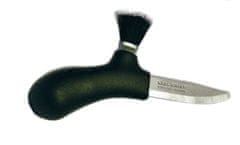 Morakniv 10906 Karl Johan Black houbařský nůž 6,2 cm, černá, polypropylen, štětinky, plastový kryt