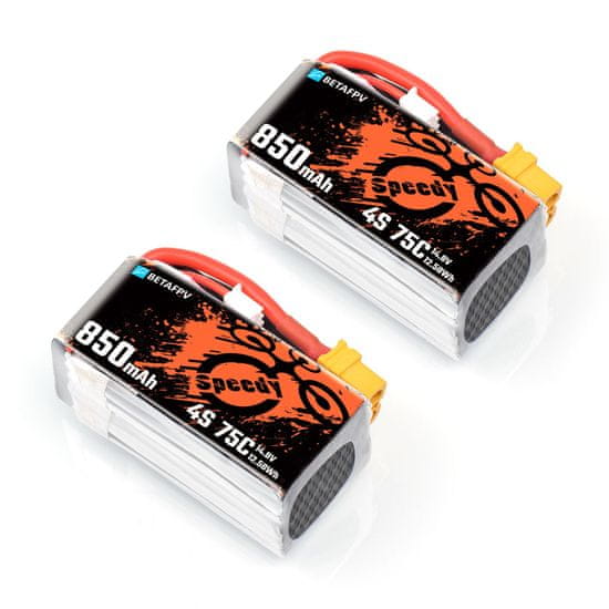 BetaFPV BetaFPV LiPo Battery 4S 850mAh 75C XT60/XT30 (2pcs)