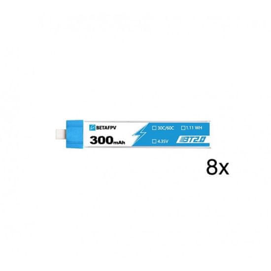 BetaFPV BetaFPV LiPo Battery 1S 300mAh 30C BT2.0 (8pcs)