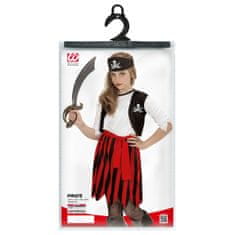 Widmann Dívčí pirátský karnevalový kostým, 128