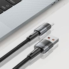 Tech-protect Ultraboost kabel USB / USB-C PD 66W 6A 0.5m, černý