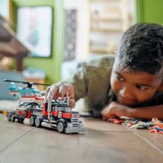 LEGO Creator 31146 Náklaďák s plochou korbou a helikoptéra