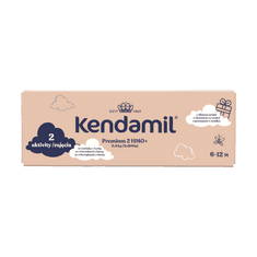 Kendamil Premium 2 HMO+ 2,4 kg (3 × 800 g), kreativní balení s dárkem